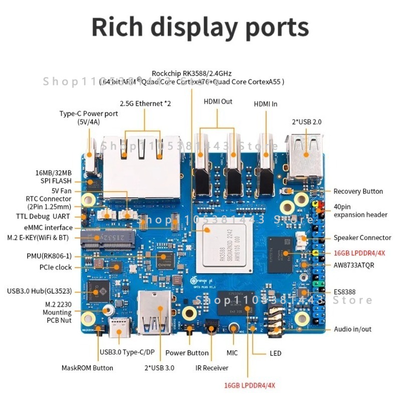 Orange Pi 5 Plus 32Gb - Orange Pi 5 Plus 32gb R-am