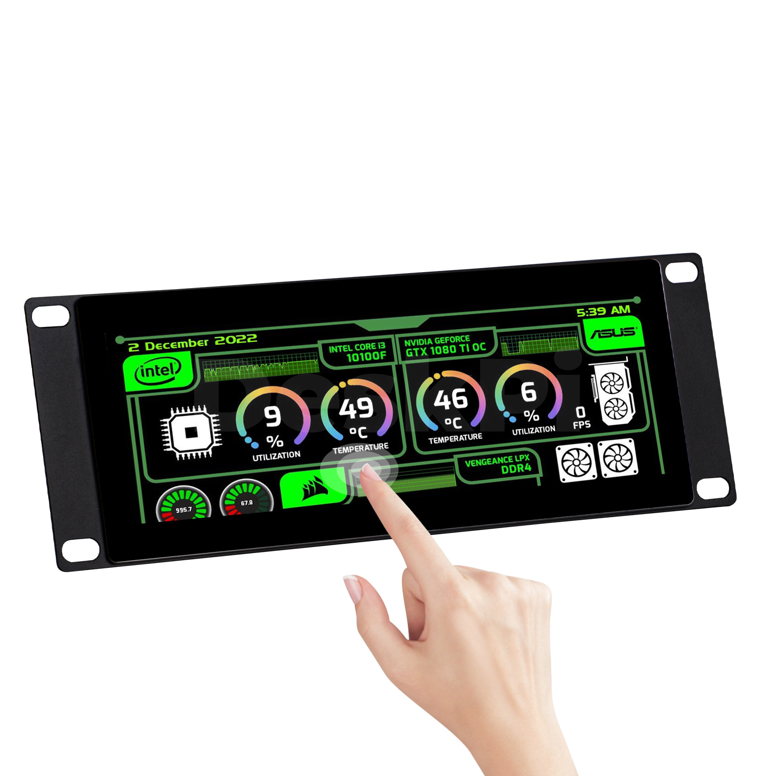 Deskpi Super6C - DeskPi 7.84-inch Touch Screen 1280X400 TFT