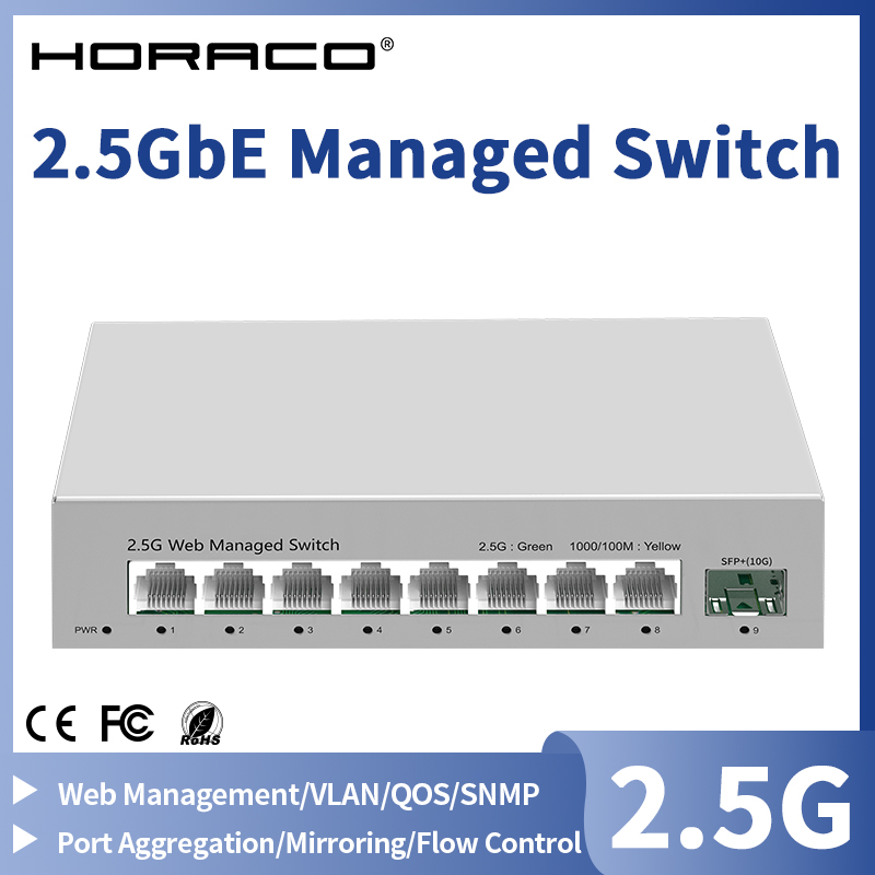 Sfp+ 10G Managed Switch 8 Port - 2.5GbE Managed Switch 8 Port 2.5GBASE-T
