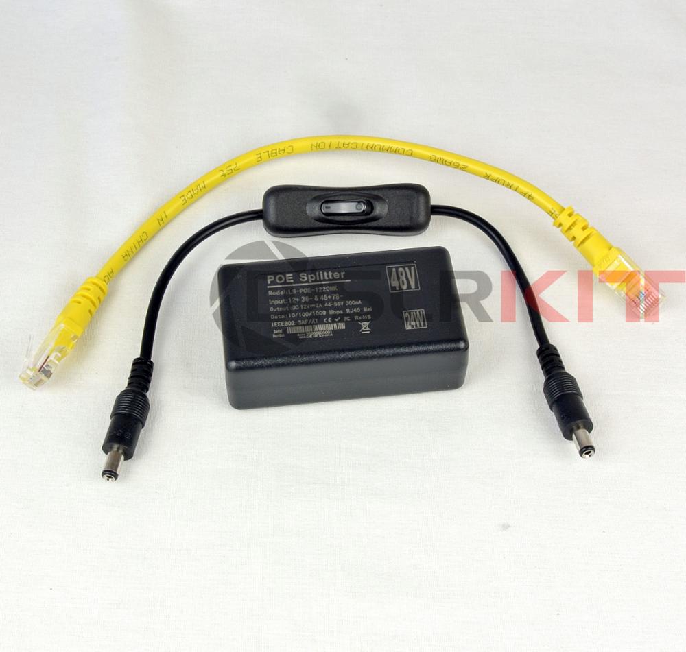 Active Poe Splitter Gigabit 12V 2A - DSLRKIT Gigabit 12V2A Active PoE Splitter