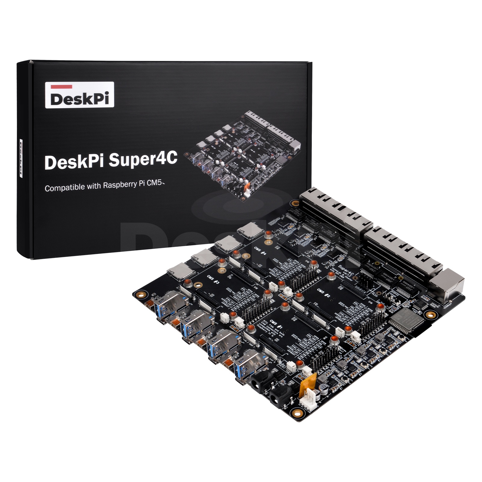 Deskpi Super6C - DeskPi Super4C Raspberry Pi CM5 Cluster