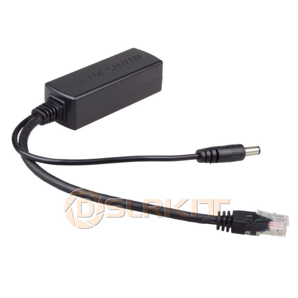 Active Poe Splitter Gigabit 12V 2A - DSLRKIT Gigabit Active PoE Splitter Power