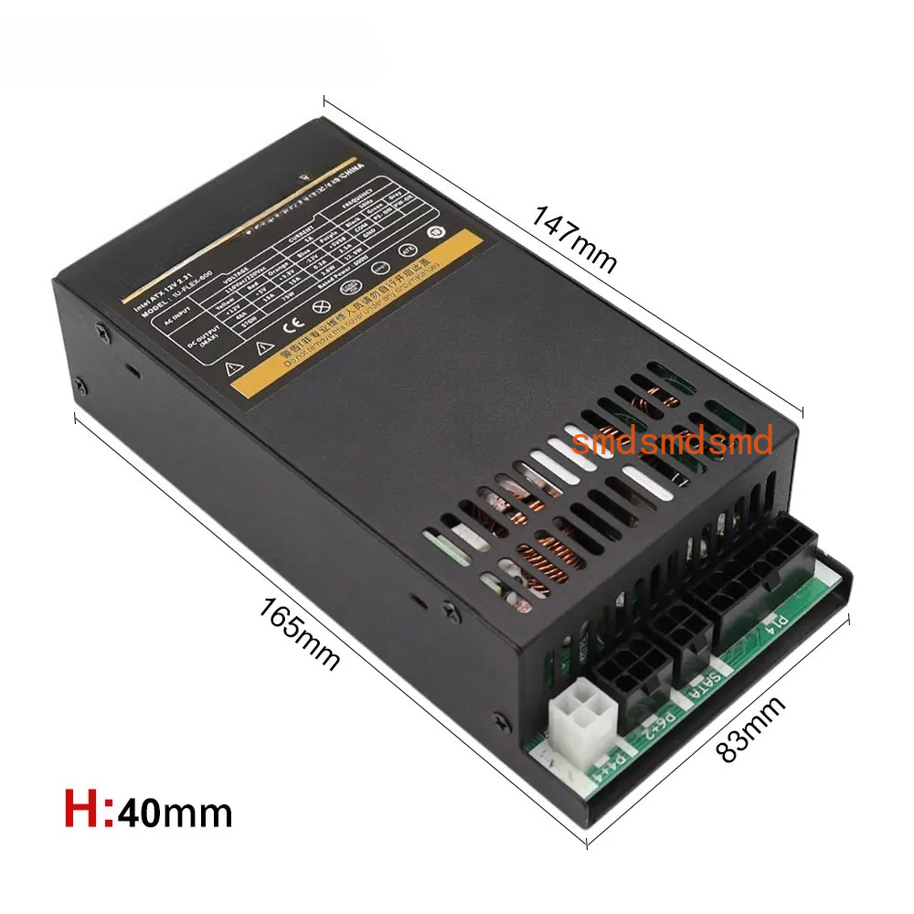 600W Modular Power Supply Smal - Atx Power Supply 1U Flex 500W recension och pris