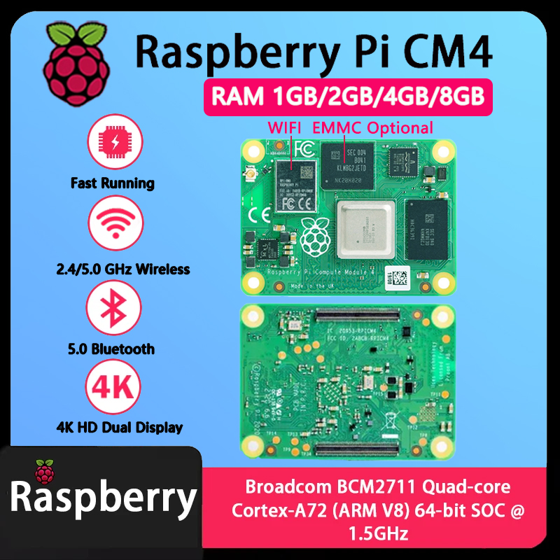Raspberry Pi CM4 1GB/2GB/4GB/8 - Raspberry Pi Cm4 8Gb Ram 32Gb Emmc Wifi recension och pris
