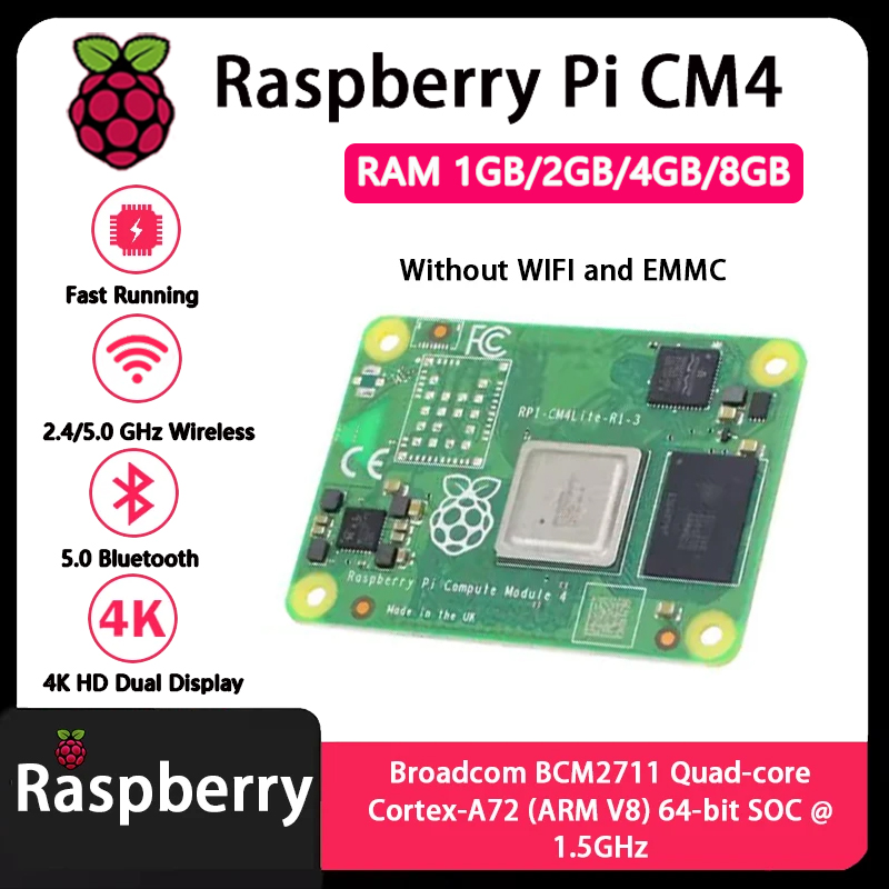 Raspberry Pi CM4 1GB/2GB/4GB/8 - Raspberry Pi Cm4 8Gb Ram 32Gb Emmc Wifi recension och pris