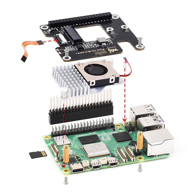 Raspberry Pi5 PCIe to M.2 NVMe - Turing Pi 2 recension och pris