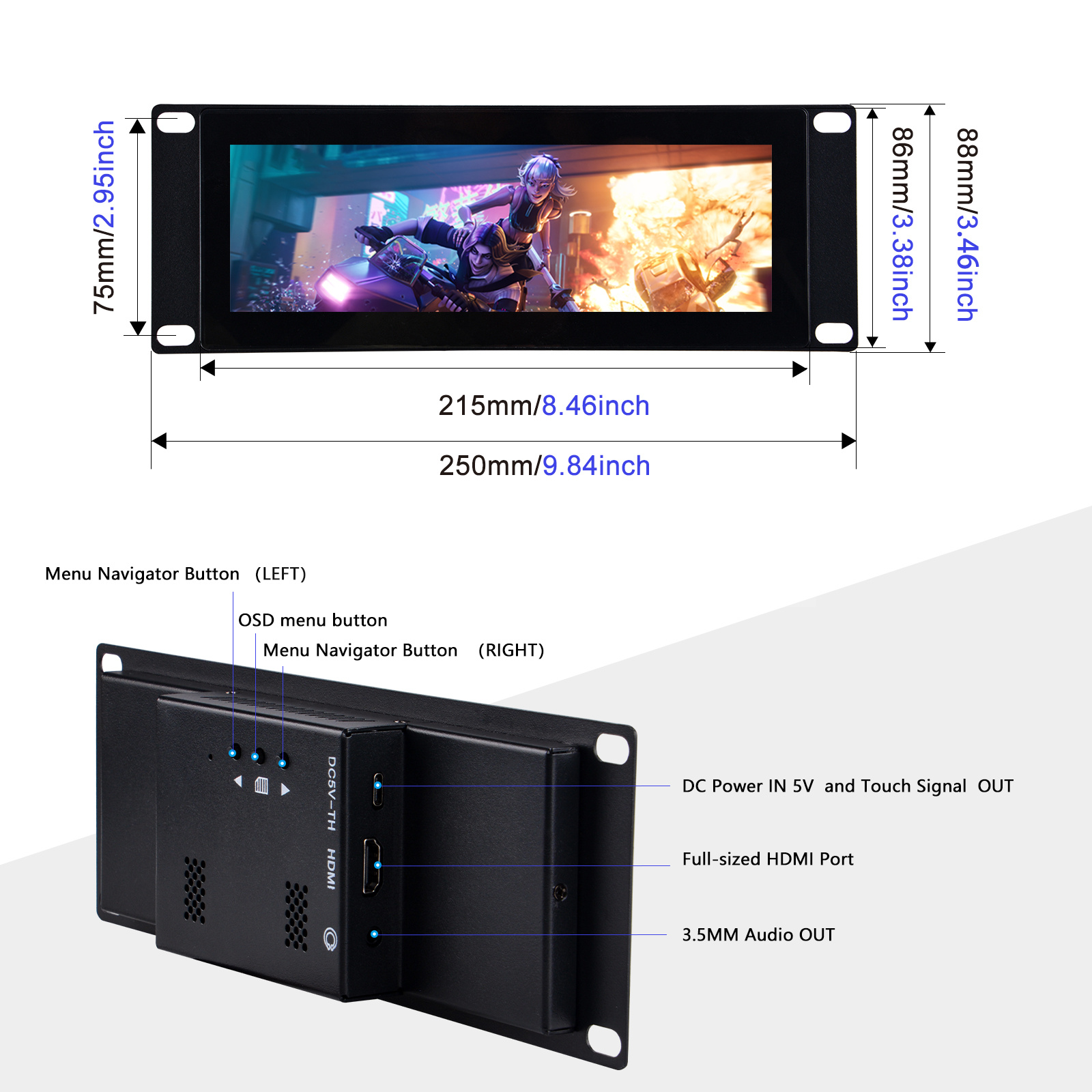 DeskPi 7.84-inch Touch Screen  - Deskpi Super6C recension och pris