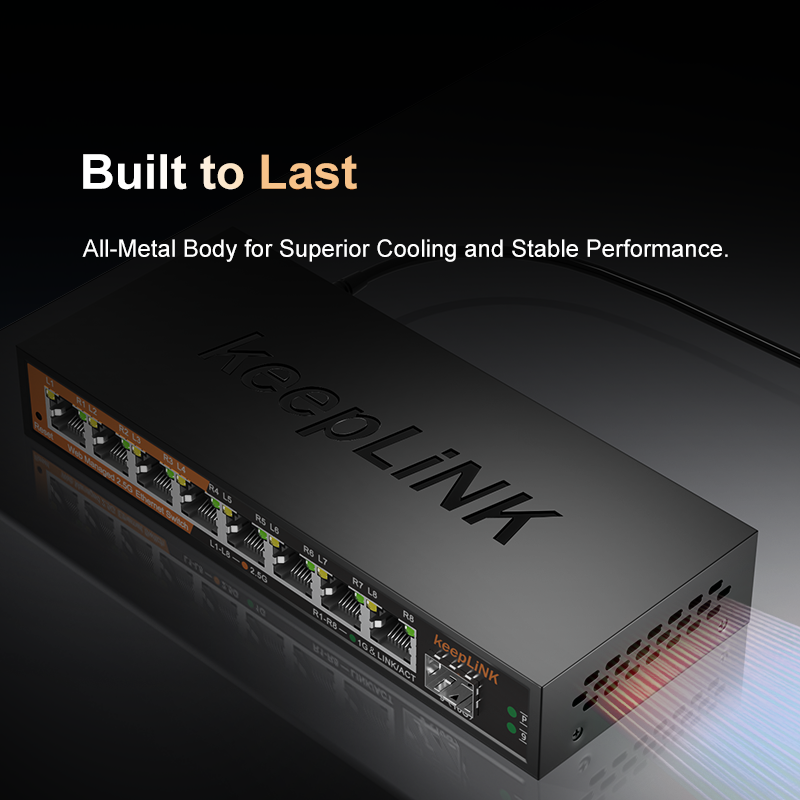 KeepLiNK 2.5Gb Managed Switch  - Sfp+ 10G Managed Switch 8 Port recension och pris