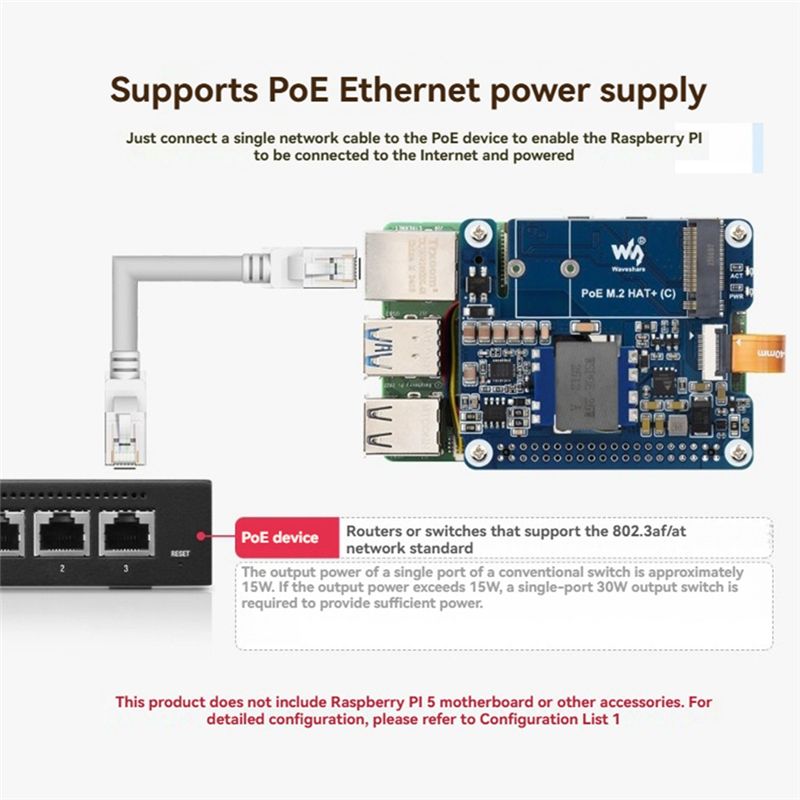 Waveshare M. 2 HAT+ (C) Adapte - Turing Pi 2 recension och pris
