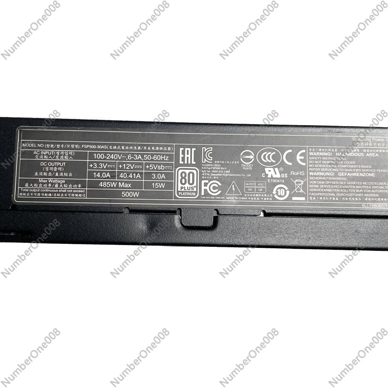 FSP500-30AS 500W 80Plus Platin - Atx Power Supply 1U Flex 500W recension och pris