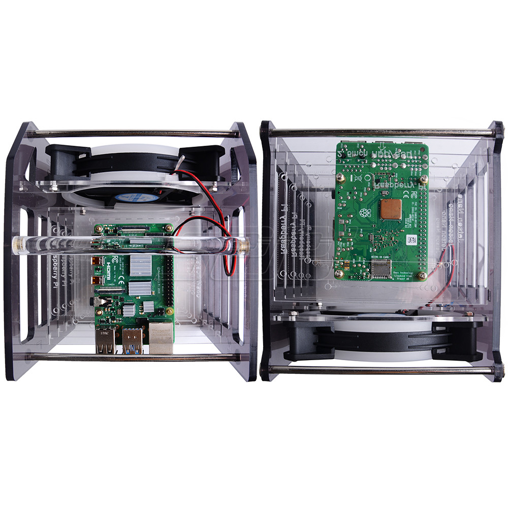 52Pi Rack Tower 4 Layer Acryli - Deskpi Super6C recension och pris