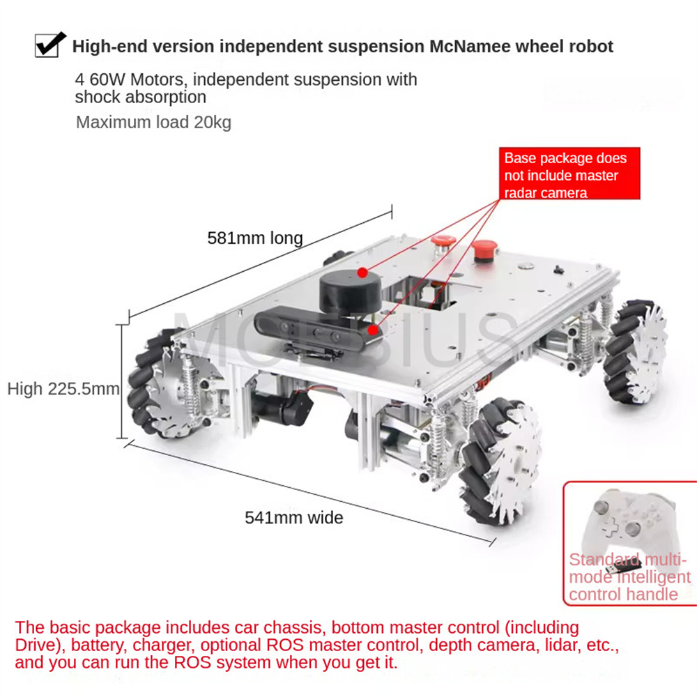 Big Load ROS2 Autopilot Mecanu - Raspberry Pi 5 8Gb recension och pris