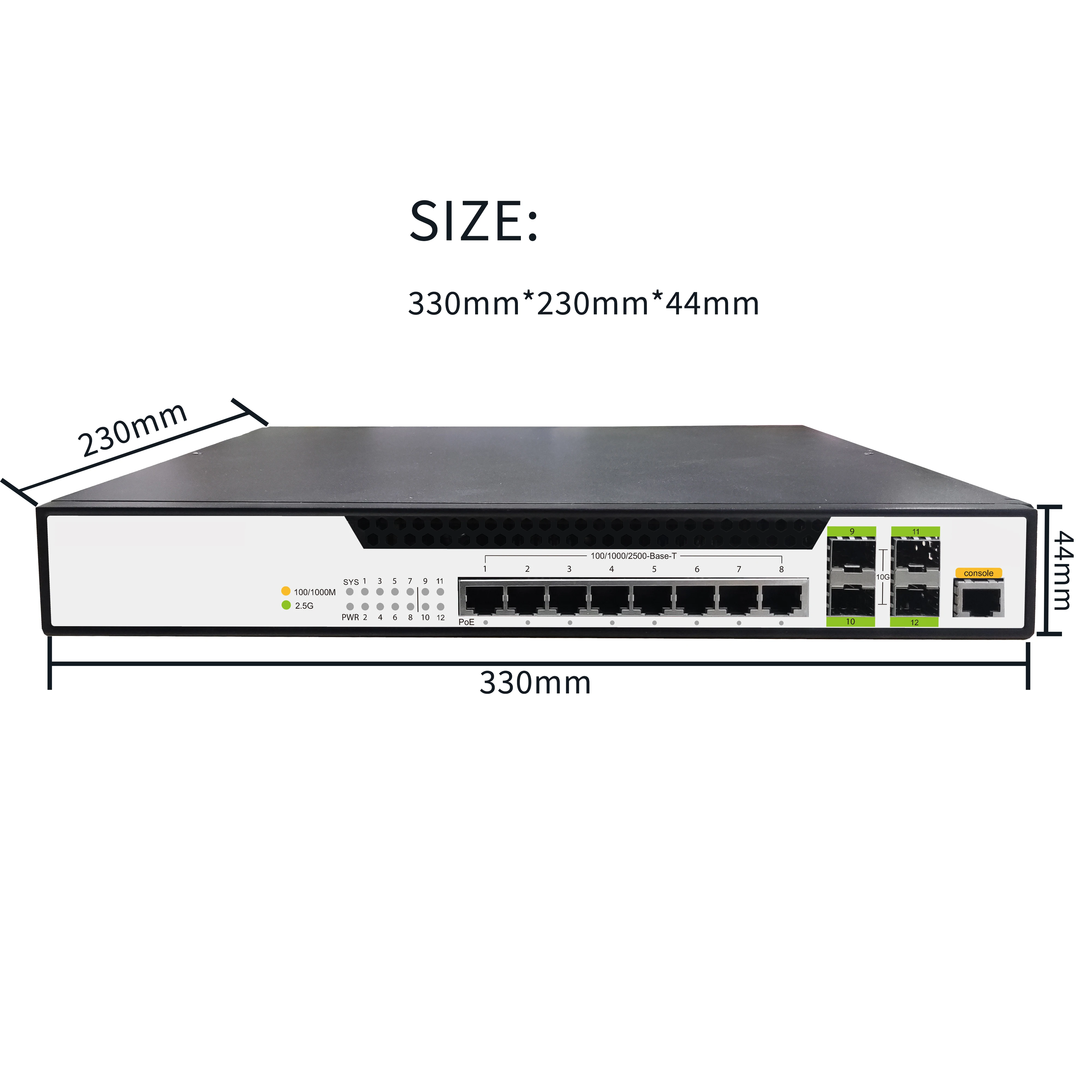 4/8/16/24/48 Port 2.5G Multi-G - Sfp+ 10G Managed Switch 8 Port recension och pris